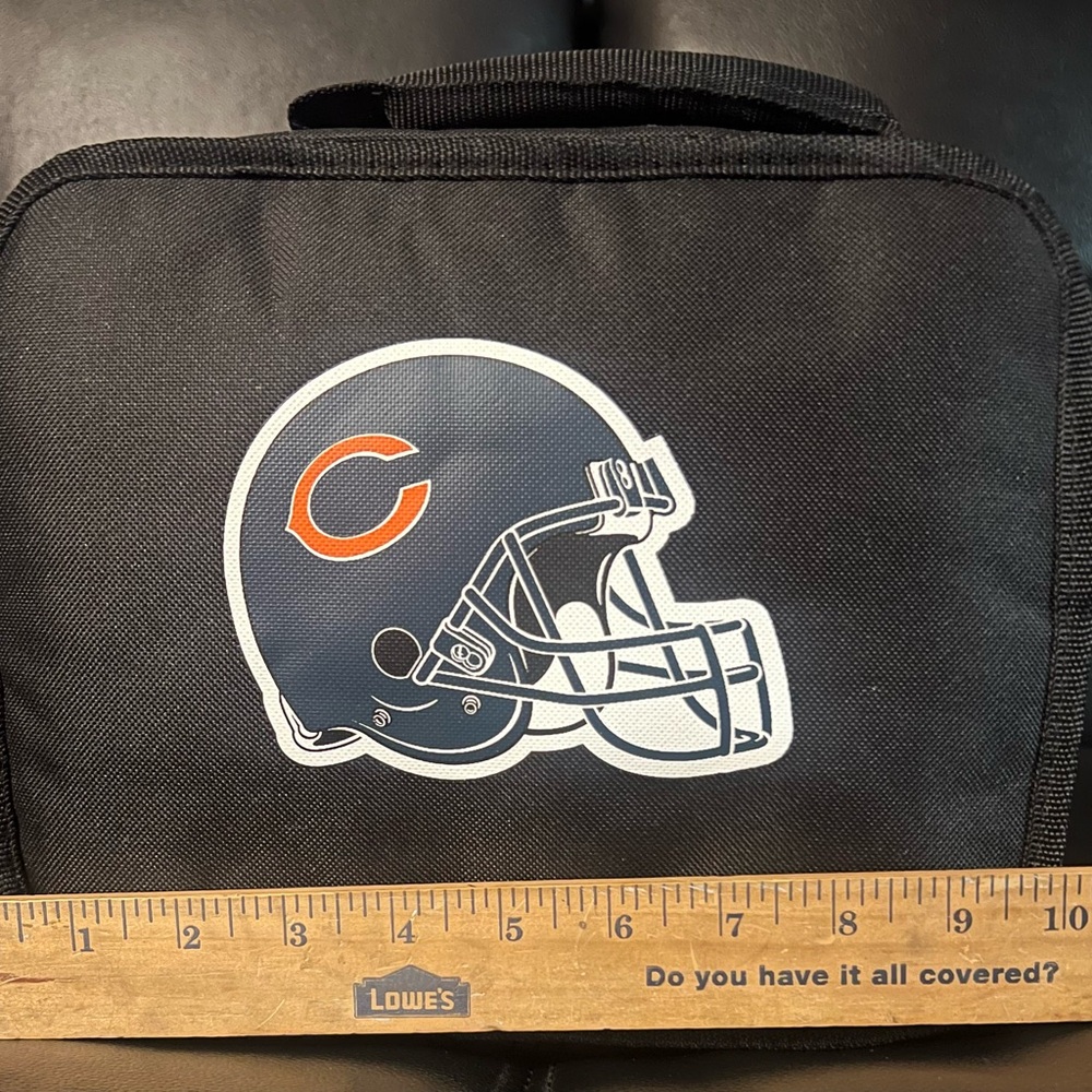 NFL Chicago Bears Black and Navy Toiletry Bag with Orange Logo - Picture 6 of 8
